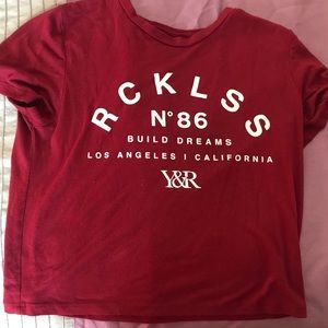 Young & Reckless crop top